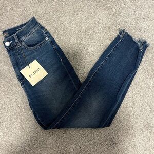 DL1961 Women's Dark Blue Ankle Jeans